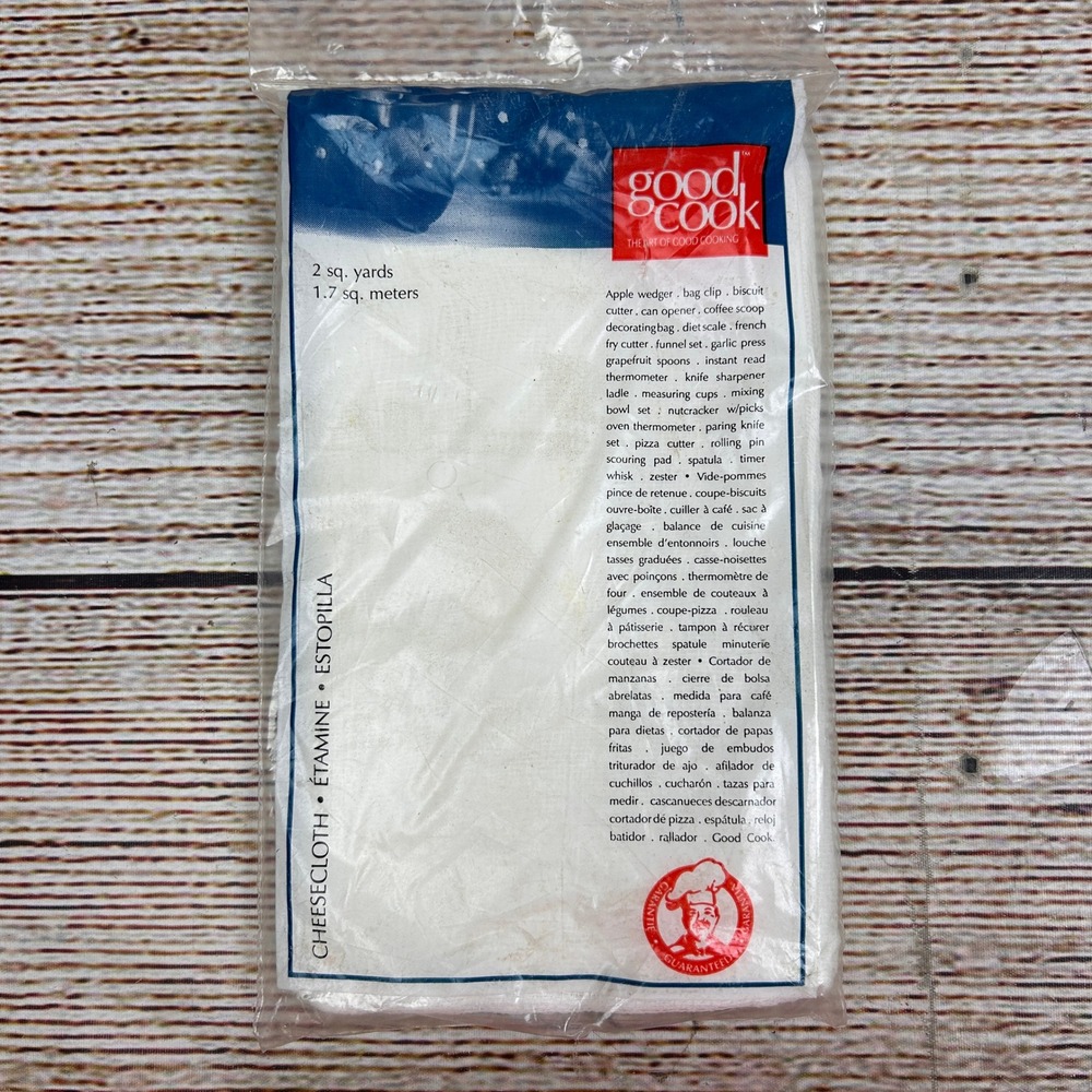 Good Cook Cheesecloth 2 Sq Yards White Cotton Kitchen Strainer 11899